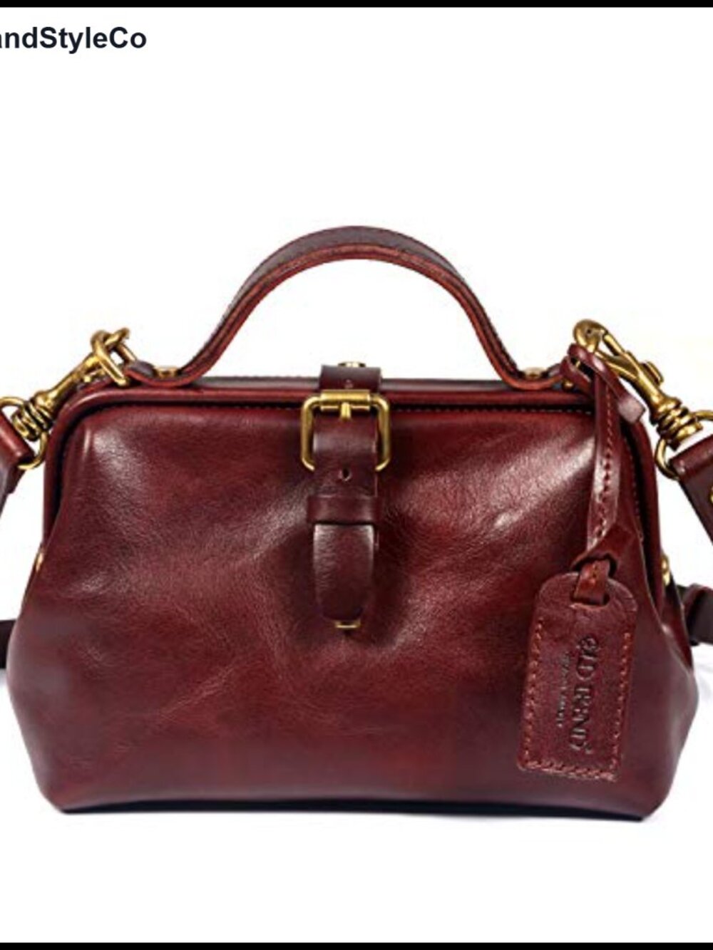 Genuine Leather Doctor Crossbody Bag Handcrafted Eco-Friendly